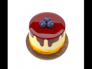 Blueberry pudding 3D Model