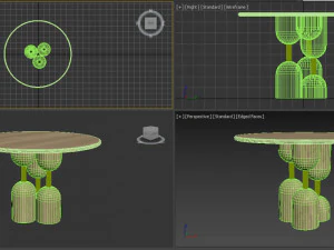 メサバオバテーブル 3Dモデル