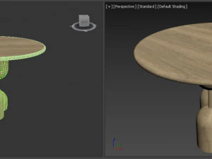 メサバオバテーブル 3Dモデル