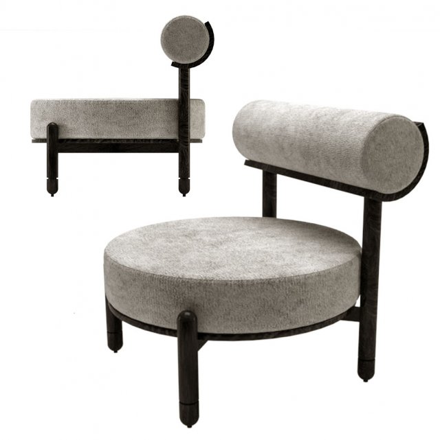 TORII Slipper Chair 3D Модель .c4d .max .obj .3ds .fbx .stl .blend 