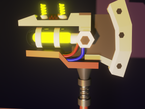 Glowing Axe 3D Modèle 3D