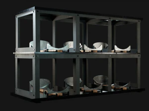 Barrel rack 3D Model