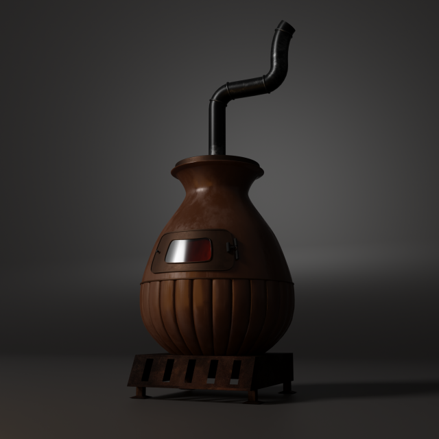 Stove bourgeois Modelo 3D .c4d .max .obj .3ds .fbx .stl .blend 
