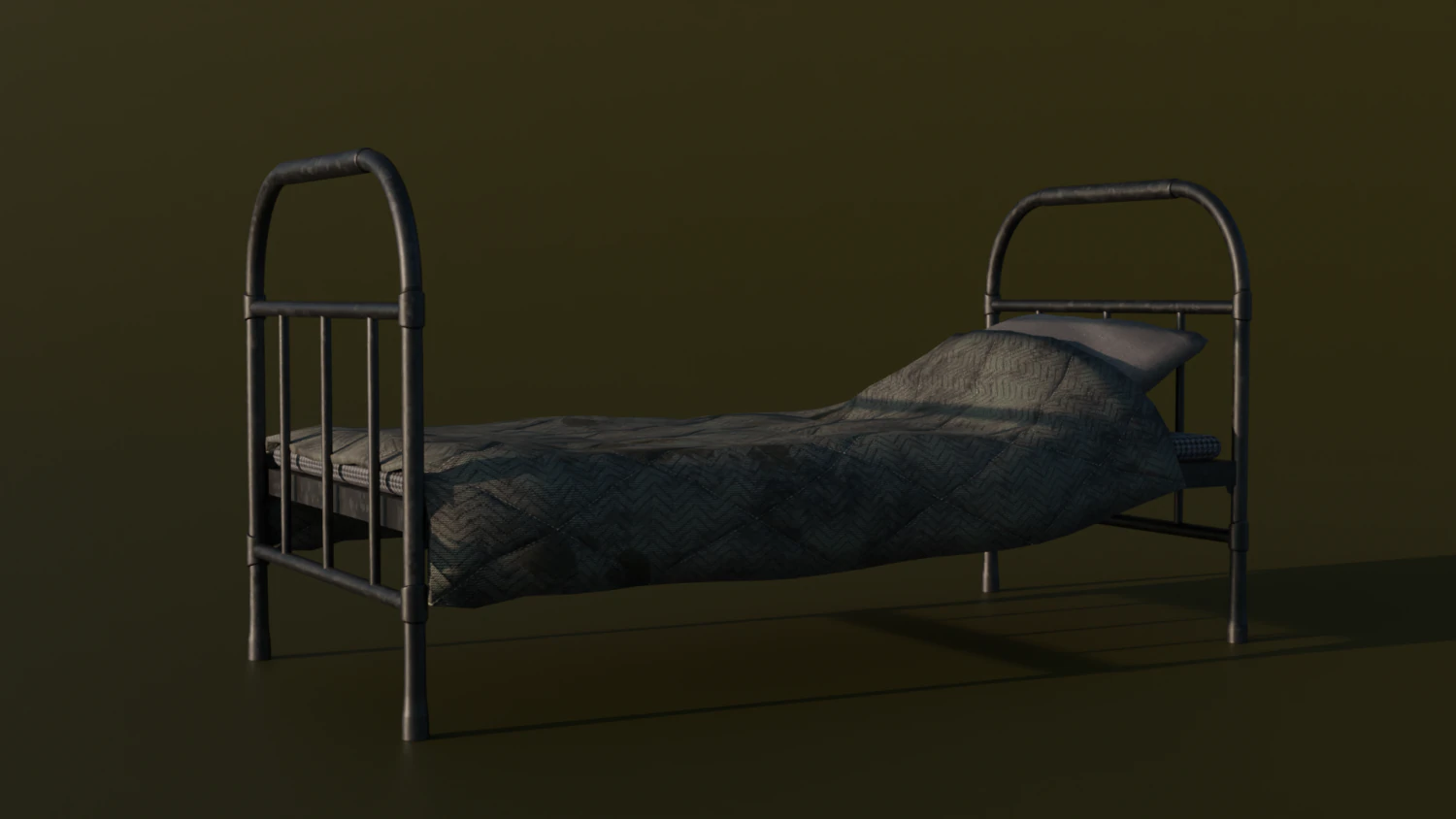Bed 3D Model .c4d .max .obj .3ds .fbx .stl .blend 