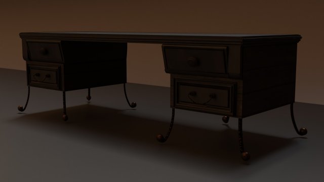 Table 3D 모델 .c4d .max .obj .3ds .fbx .stl .blend 