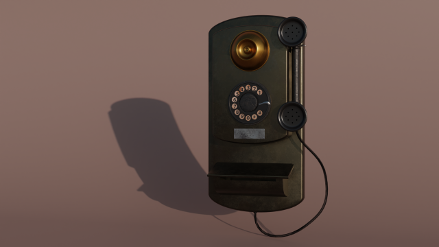 Telephone 3D-Modell .c4d .max .obj .3ds .fbx .stl .blend 