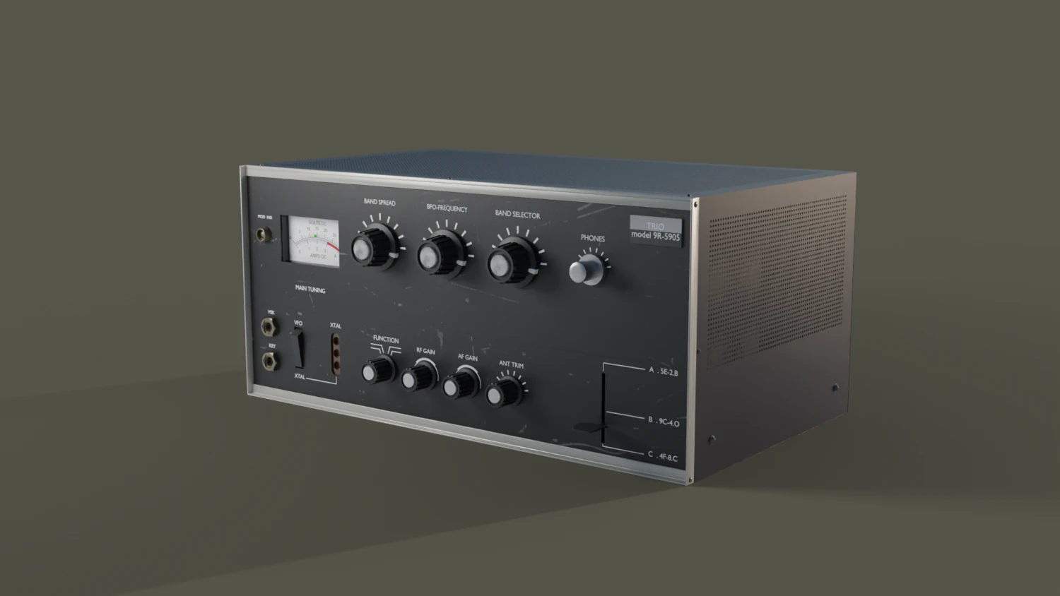 Radio transmitter 3D Model .c4d .max .obj .3ds .fbx .stl .blend 