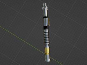 Obiwan ligthsaber model 3D 3D Model