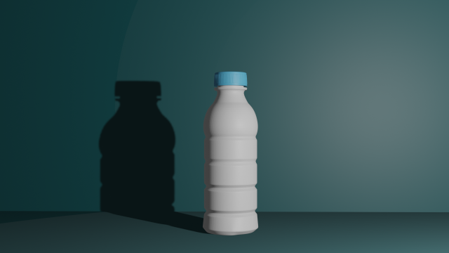 Water bottle 3D Model .c4d .max .obj .3ds .fbx .stl .blend 