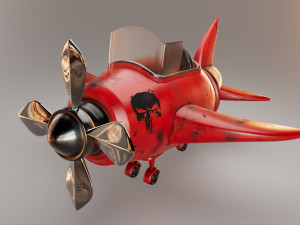 Animated plane 3d Modelo 3D