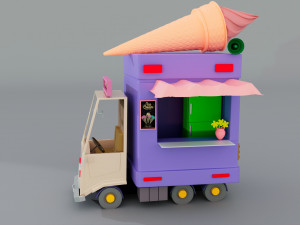 Ice cream van 3D Model