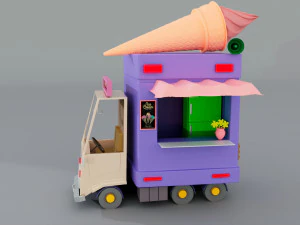 Eiswagen 3D Modell