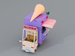 Ice cream van 3Dモデル
