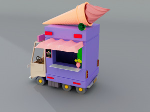 Ice cream van 3Dモデル