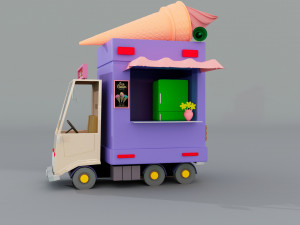 Ice cream van 3Dモデル