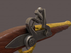 Pirate weapon 3D Model