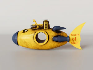 Sous-marin jouet Modèle 3D