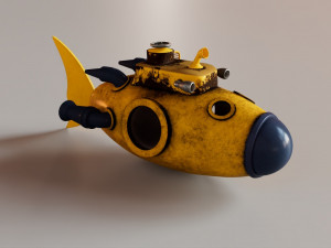 Toy submarine Model 3D