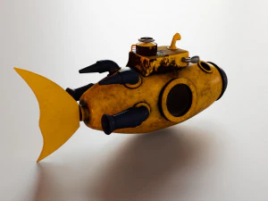 Toy submarine 3D Model