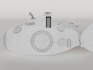 Toy submarine Model 3D