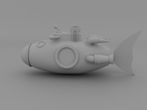 Toy submarine Model 3D