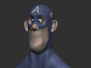 Captain America 3D Принт Модель