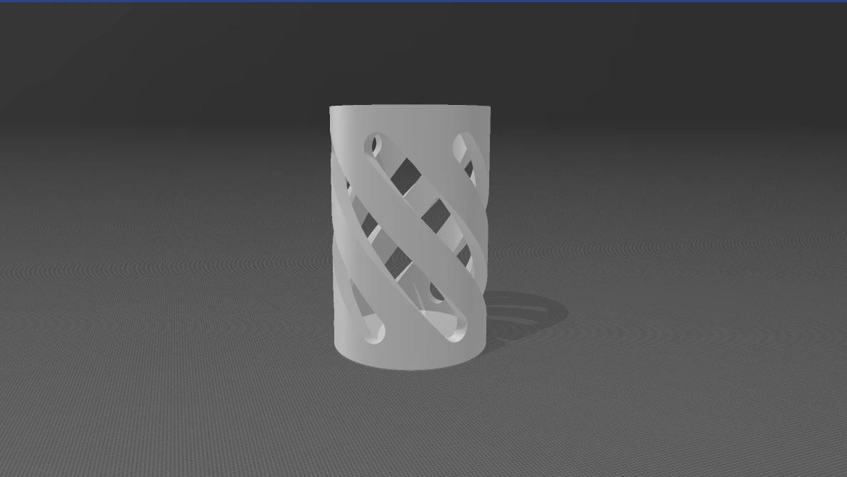Twist shape Pencil Box 3D print 3D Print Model .c4d .max .obj .3ds .fbx .stl .blend