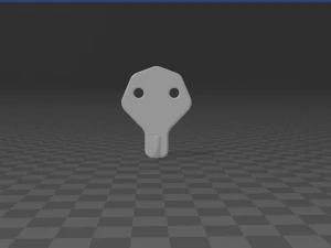 Cabide de parede para impress&atilde;o em 3D Modelo de Impressão 3D