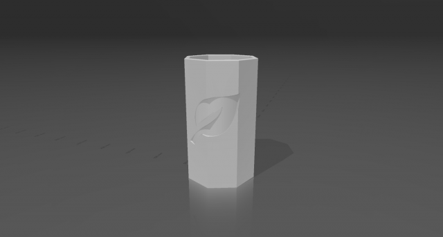 Octagone Vase 3D printable Modello di stampa 3D .c4d .max .obj .3ds .fbx .stl .blend 