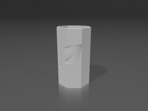 Octagone Vase 3D printable 3D Print Model