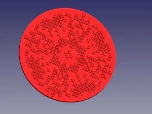 Embroidered patch with the coded word Glory to Heroes 3D Print Model