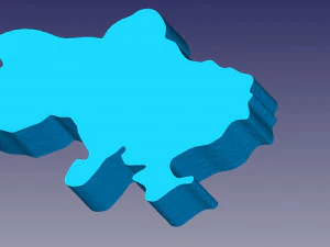 Ukrayna sınırları 3D Baskı Modeli