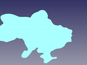 Borders of Ukraine 3D-printmodel