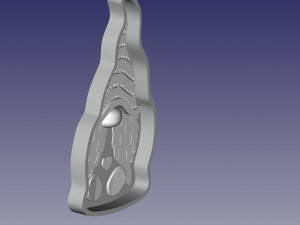 Silicone molded model For making silicone molds christmas gnome 3Dプリントモデル
