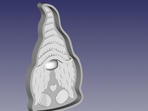 Silicone molded model For making silicone molds christmas gnome 3Dプリントモデル