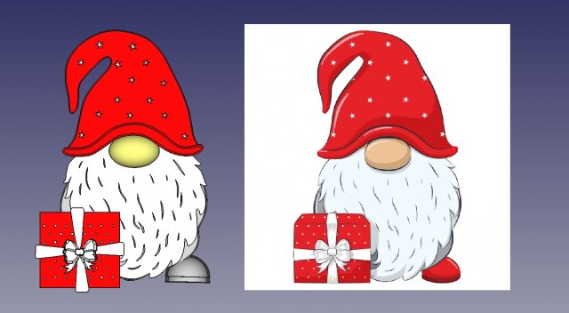 Silicone molded model For making silicone molds christmas gnome 3Dプリントモデル .c4d .max .obj .3ds .fbx .stl .blend 