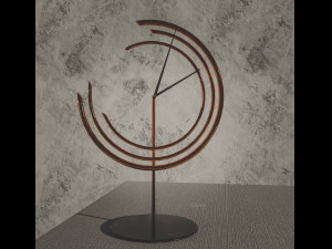 Clock gold Modelo 3D