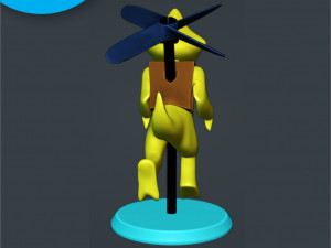YELLOW RAINBOW FRIENDS 3D Baskı Modeli