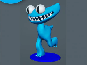 RAINBOW FRIENDS - CYAN 3D Print Model