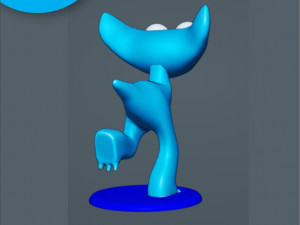 RAINBOW FRIENDS - CYAN Modèles 3D en vedette