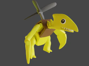 노란 무지개 친구들 아티큘라도 3D 프린트 모델