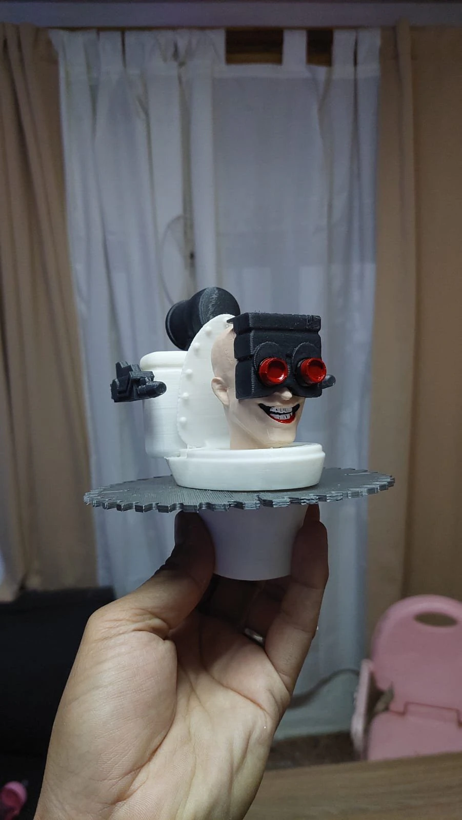 SKIBIDI TOILET - CAMERAMAN SAW 3D Print Model .c4d .max .obj .3ds .fbx .stl .blend 