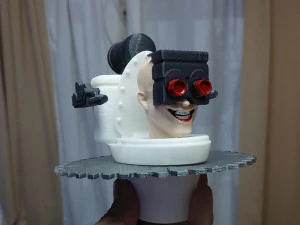 スキビディトイレ - カメラマンは見た 3Dプリントモデル