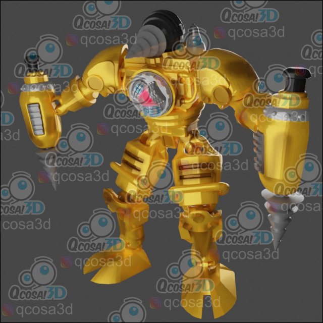 MEGA TITAN TALADRO 3D-Druckmodell .c4d .max .obj .3ds .fbx .stl .blend 