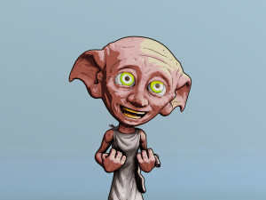 Dobby Chibi 3D 프린트 모델
