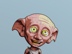 Dobby Chibi 3D 프린트 모델