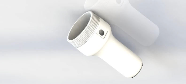 Flashlight 3D Model .c4d .max .obj .3ds .fbx .stl .blend 