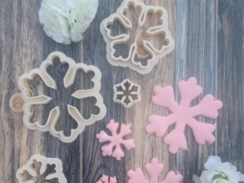 Cortantes Copos de Nieve Cotton Cookie Cutter Galleta Galletitas Cermica Arcilla Manualidades Modelo de Impressão 3D