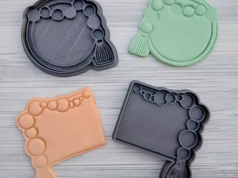 Cortantes Geometricos Marco Vintage Cookie Cutter Galleta Galletitas Cermica Arcilla Manualidades Modelo de impresión 3D