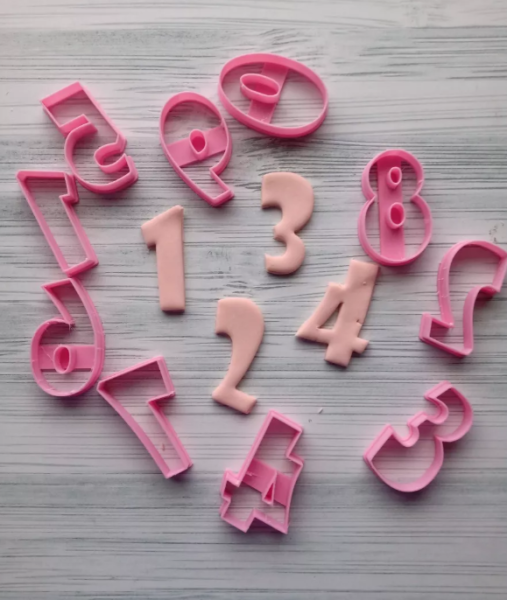 Cortantes numeros numbers Cookie Cutter Galleta Galletitas Cermica Arcilla Manualidades 3D प्रिंट मॉडल .c4d .max .obj .3ds .fbx .stl .blend 
